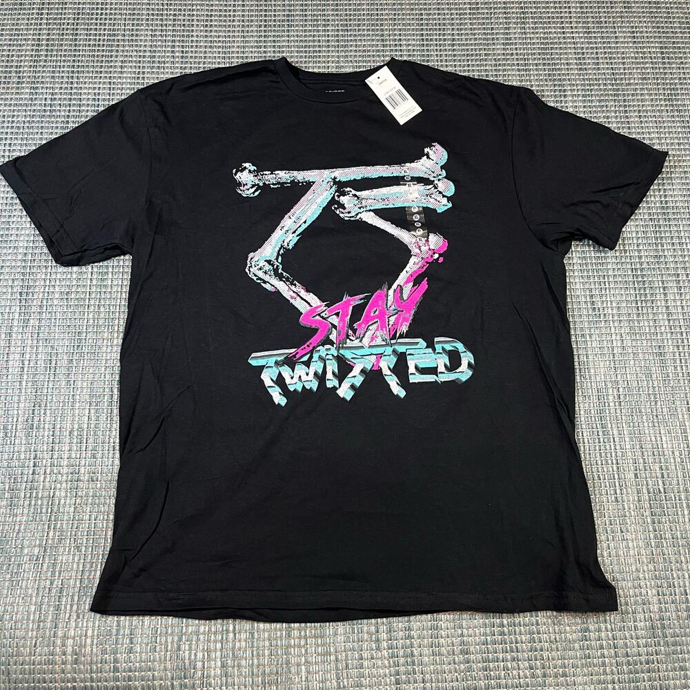 Brisco‎ Twisted Sister T Shirt Mens Black Sz XL New